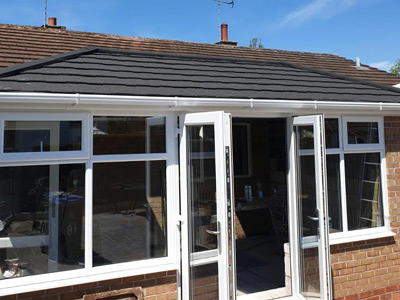 To build a new conservatory with a 'warm roof'