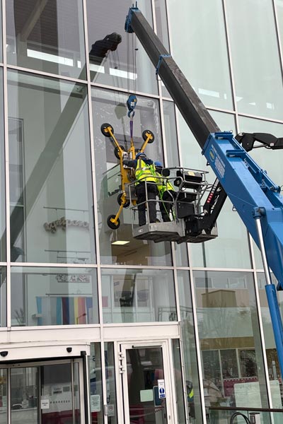 Industrial glass supply and installation