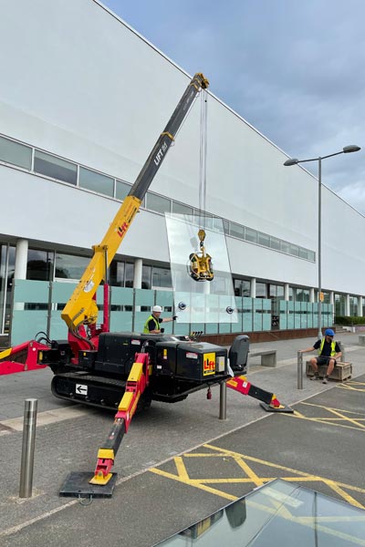 Industrial glass supply and installation