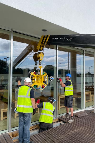 Industrial glass supply and installation